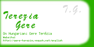 terezia gere business card